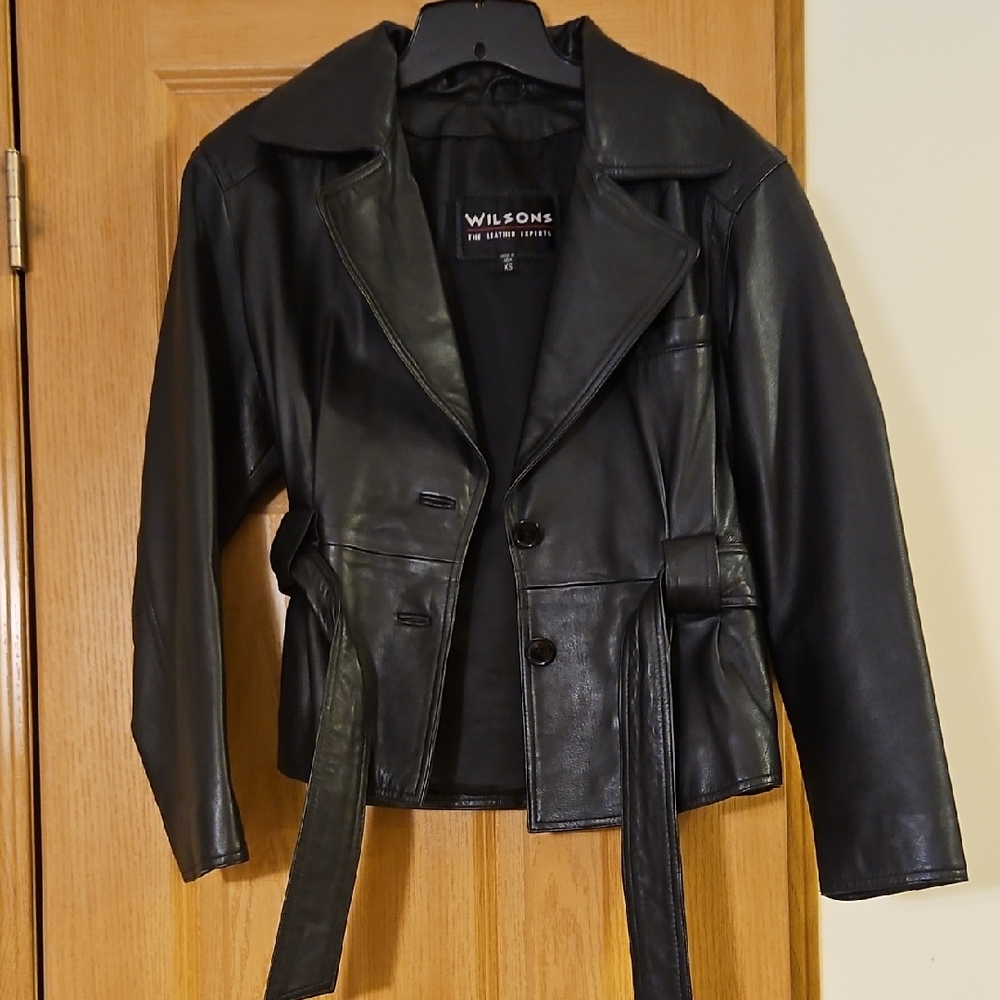 Wilson Women's Classic Black Leather Jacket